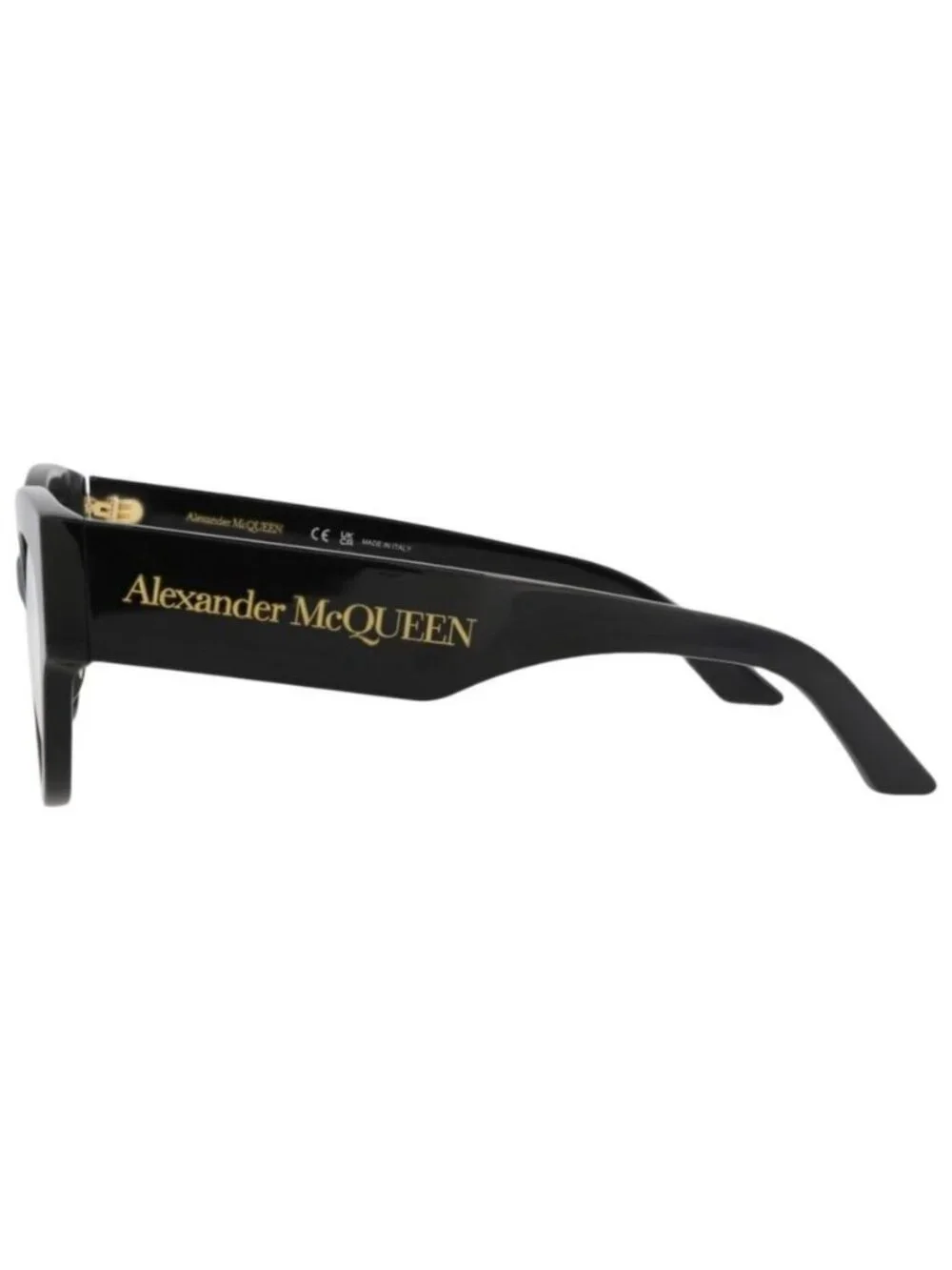 New Alexander McQueen Womens Cat Eye Black Black Transparent Fashion Designer Ey